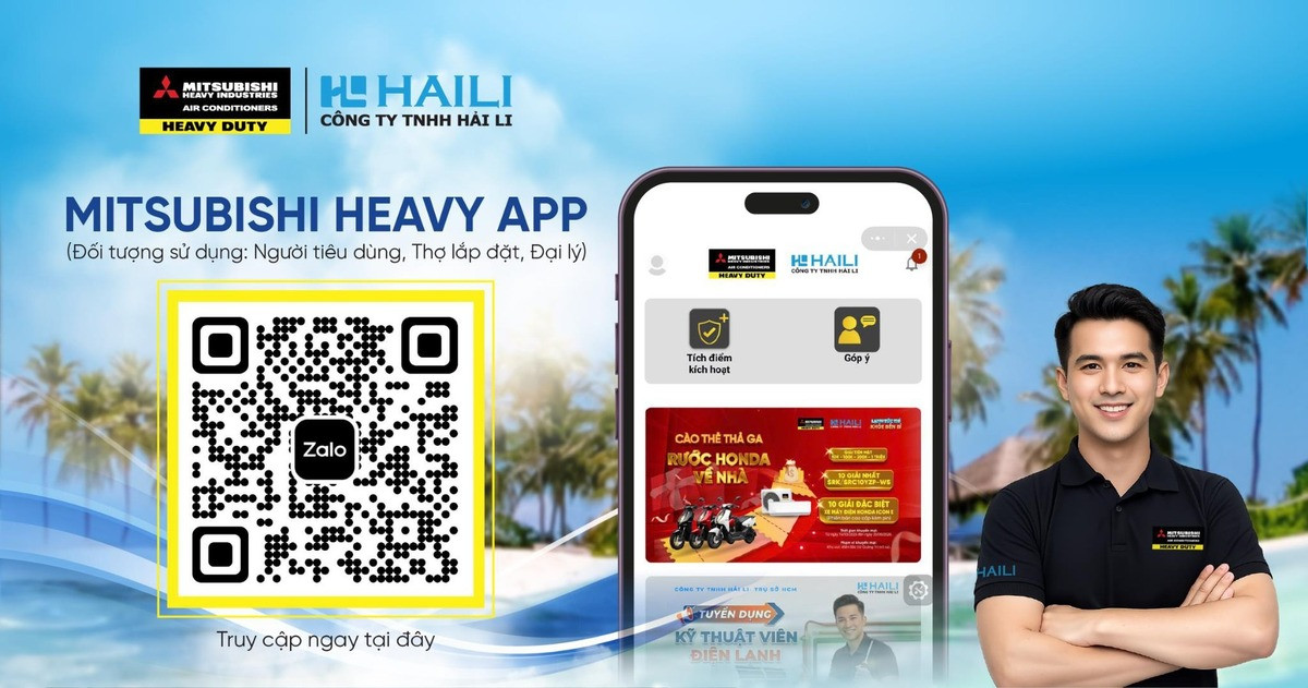 Mitsubishi Heavy App gi&uacute;p người d&ugrave;ng k&iacute;ch hoạt bảo h&agrave;nh v&agrave; tra cứu th&ocirc;ng tin sản phẩm thuận tiện hơn