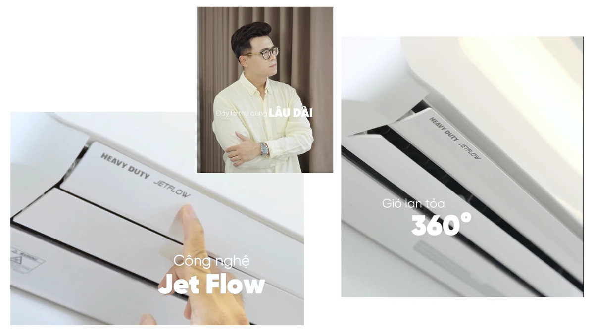 C&ocirc;ng nghệ Jet Flow l&agrave; một trong những điểm m&agrave; MC Đức Bảo t&acirc;m đắc nhất ở sản phẩm n&agrave;y